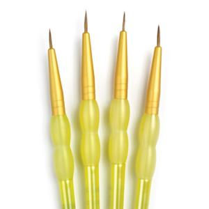 Royal & Langnickel Crafters Choice Rubber Grip Brush Set - (4 Pieces) Detail